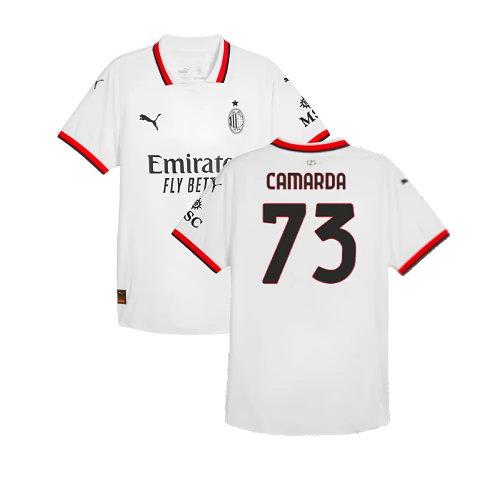 2024-2025 AC Milan Away Authentic Shirt (Camarda 73)