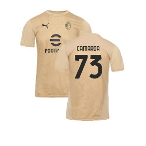 2024-2025 AC Milan Pre-Match Shirt (Putty) (Camarda 73)