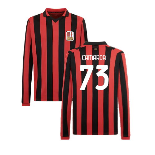 AC Milan 125th Authentic Shirt LS (Black-Red) (Camarda 73)