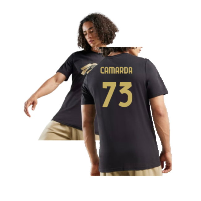 AC Milan 125th Anniversary ftblCulture Tee (Black) (Camarda 73)