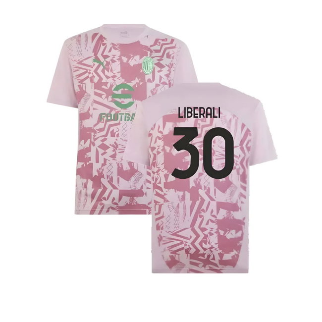 2024-2025 AC Milan Pre-Match Shirt (Grape) (Liberali 30)