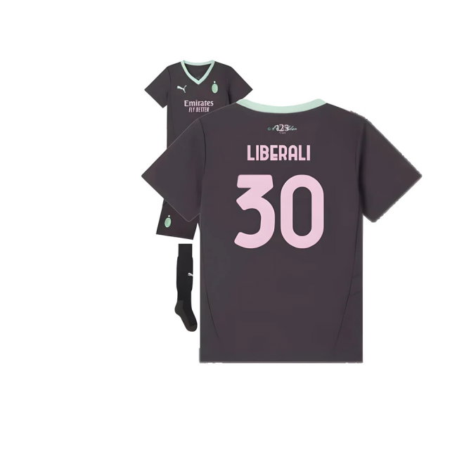 2024-2025 AC Milan Third Mini Kit (Liberali 30)