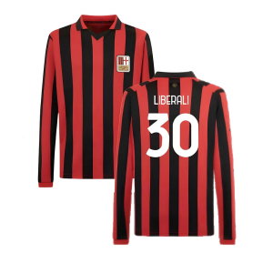 AC Milan 125th Authentic Shirt LS (Black-Red) (Liberali 30)