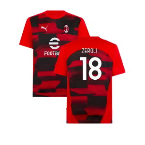 2024-2025 AC Milan Prematch SS Shirt (Red) (Zeroli 18)