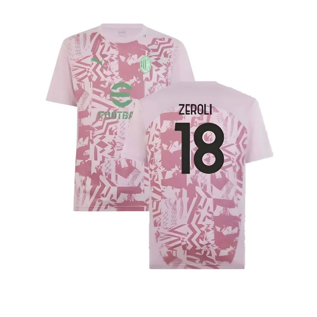 2024-2025 AC Milan Pre-Match Shirt (Grape) (Zeroli 18)