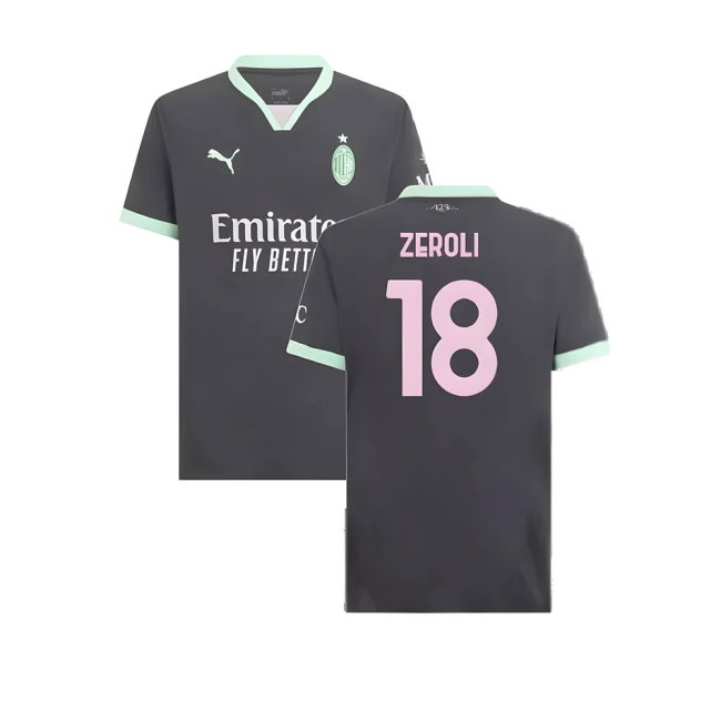 2024-2025 AC Milan Third Authentic Shirt (Zeroli 18)