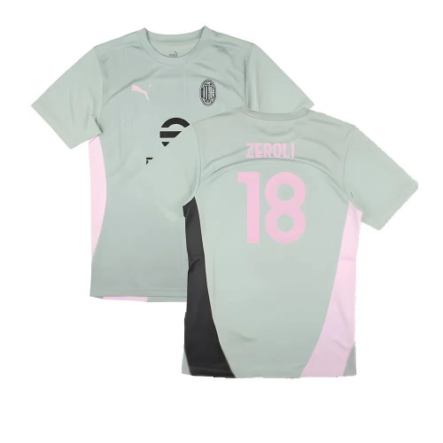 2024-2025 AC Milan Training Shirt (Green Fog) (Zeroli 18)