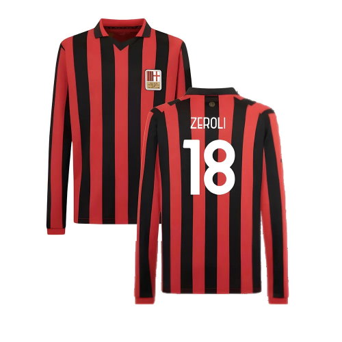 AC Milan 125th Authentic Shirt LS (Black-Red) (Zeroli 18)