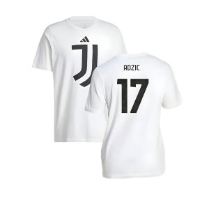 2024-2025 Juventus DNA Graphic Tee (White) (Adzic 17)