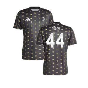 2024-2025 Juventus Pre-Match Shirt (Black) (Pugno 44)