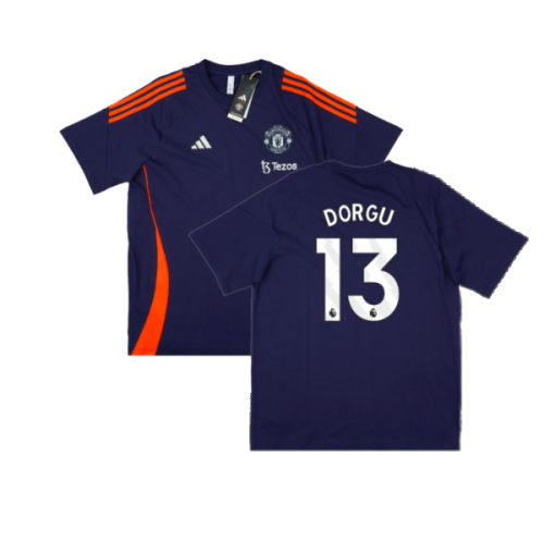 2024-2025 Man Utd Training Tee (Night Indigo) (Dorgu 13)