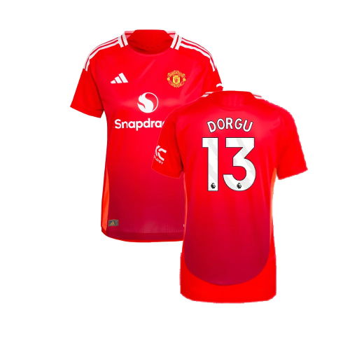 2024-2025 Man Utd Authentic Home Shirt (Womens) (Dorgu 13)