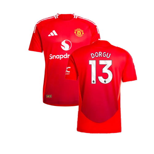 2024-2025 Man Utd Authentic Home Shirt (Dorgu 13)