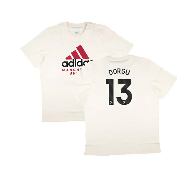 2024-2025 Man Utd SZN Graphic Tee (Cream White) (Dorgu 13)