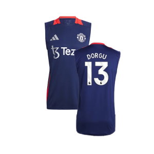 2024-2025 Man Utd Sleeveless Jersey (Night Indigo) (Dorgu 13)