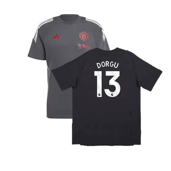 2024-2025 Man Utd EU Training Tee (Carbon) (Dorgu 13)