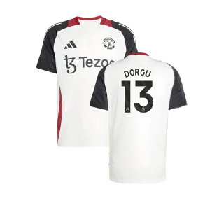 2024-2025 Man Utd Training Jersey (Off White) (Dorgu 13)