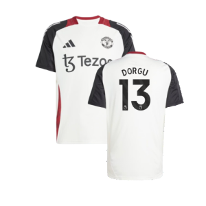 2024-2025 Man Utd Training Jersey (Off White) (Dorgu 13)