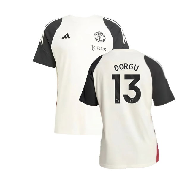 2024-2025 Man Utd Training Tee (Off White) (Dorgu 13)