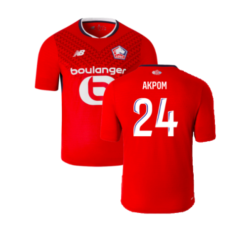 2024-2025 Lille LOSC Home Shirt (Akpom 24)
