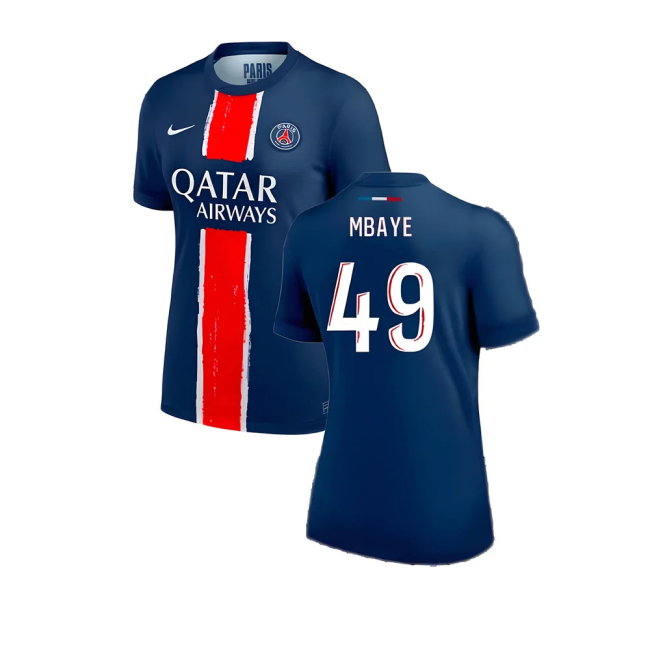 2024-2025 PSG Home Shirt (Womens) (Mbaye 49)