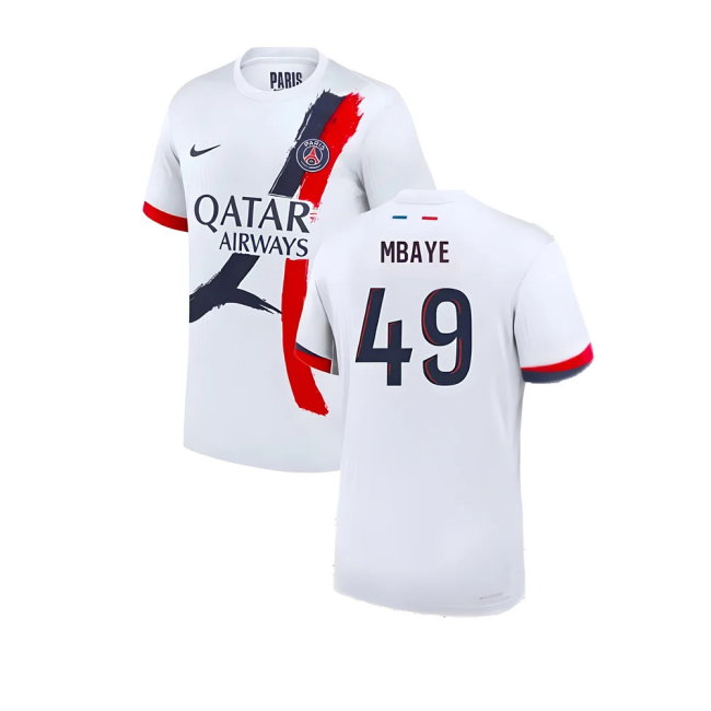 2024-2025 PSG Away Authentic Dri-ADV Shirt (Mbaye 49)