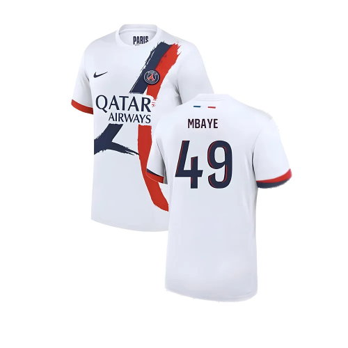 2024-2025 PSG Away Shirt (Mbaye 49) 2024-2025 PSG Away Shirt (Mbaye 49)