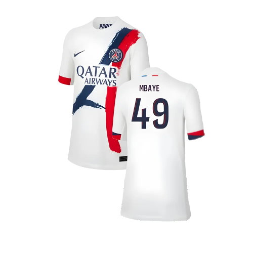 2024-2025 PSG Away Shirt (Kids) (Mbaye 49) 2024-2025 PSG Away Shirt (Kids) (Mbaye 49)