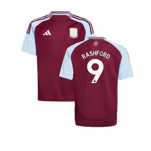 2024-2025 Aston Villa Home Shirt (Kids) (Rashford 9)