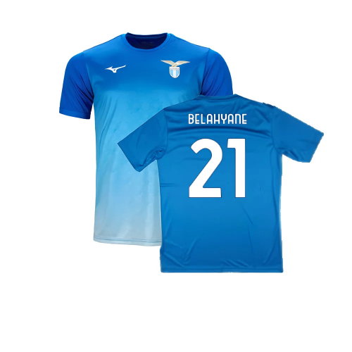 2024-2025 Lazio Graphic Training Shirt (Royal) (Belahyane 21)