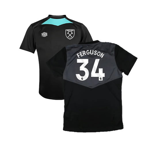 2024-2025 West Ham Training Jersey (Black) - Kids (Ferguson 34)