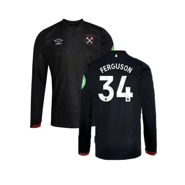 2024-2025 West Ham Long Sleeve Away Shirt (Kids) (Ferguson 34)