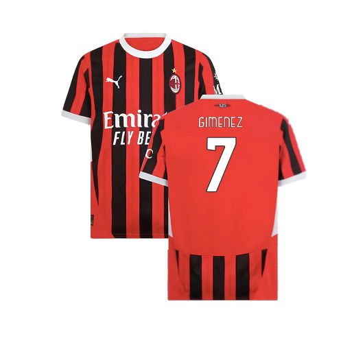 2024-2025 AC Milan Home Shirt (Gimenez 7)