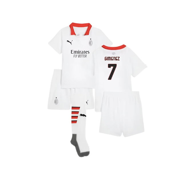 2024-2025 AC Milan Away Mini Kit (Gimenez 7)