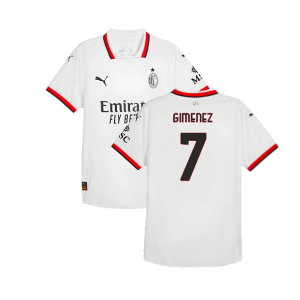 2024-2025 AC Milan Away Authentic Shirt (Gimenez 7)