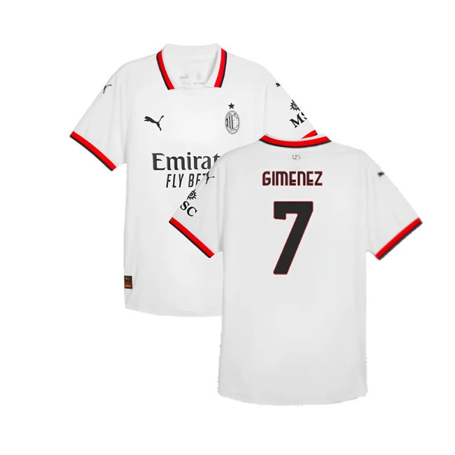 2024-2025 AC Milan Away Authentic Shirt (Gimenez 7)