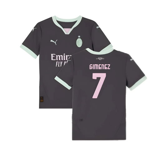 2024-2025 AC Milan Third Shirt (Kids) (Gimenez 7)