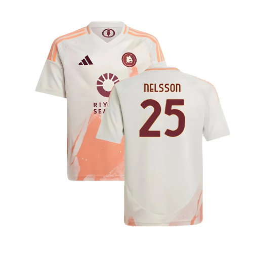 2024-2025 Roma Away Shirt (Kids) (Nelsson 25)