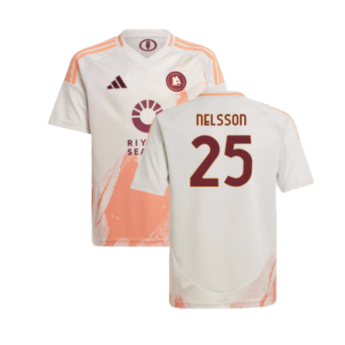 2024-2025 Roma Away Shirt (Kids) (Nelsson 25)