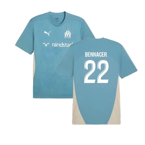 2024-2025 Marseille Training Shirt (Bold Blue) (Bennacer 22)