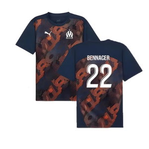 2024-2025 Marseille Pre-Match Shirt (Club Navy) (Bennacer 22)