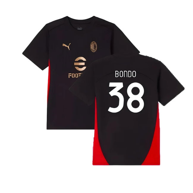 2024-2025 AC Milan Training Shirt (Black) - Kids (Bondo 38)