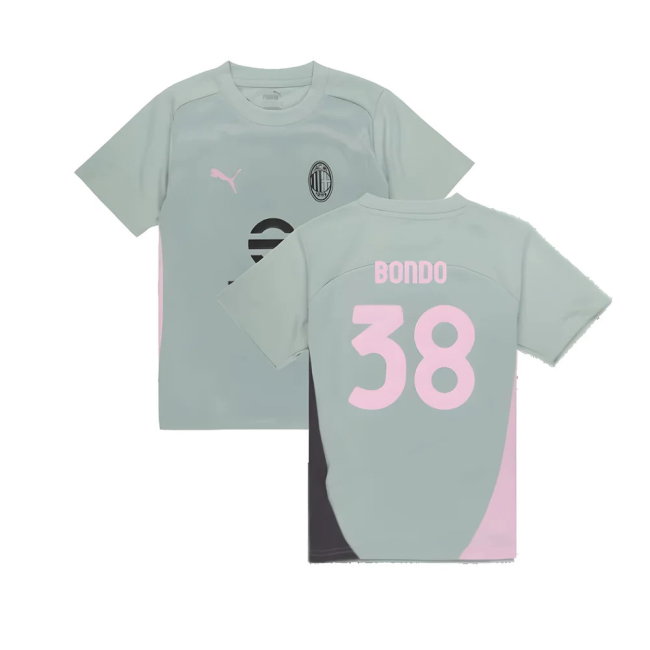2024-2025 AC Milan Training Shirt (Green Fog) - Kids (Bondo 38)