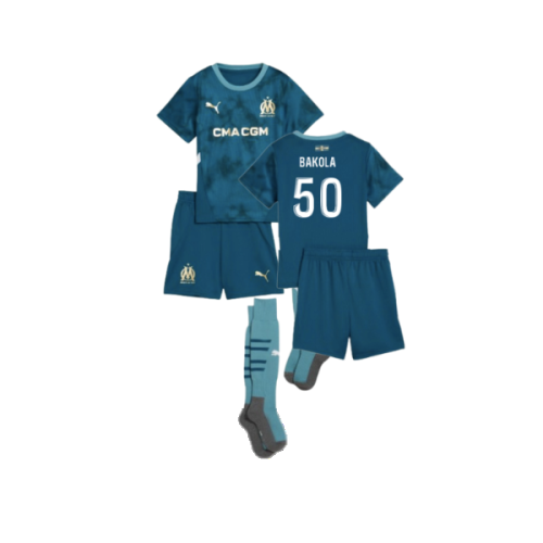 2024-2025 Marseille Away Mini Kit (Bakola 50)