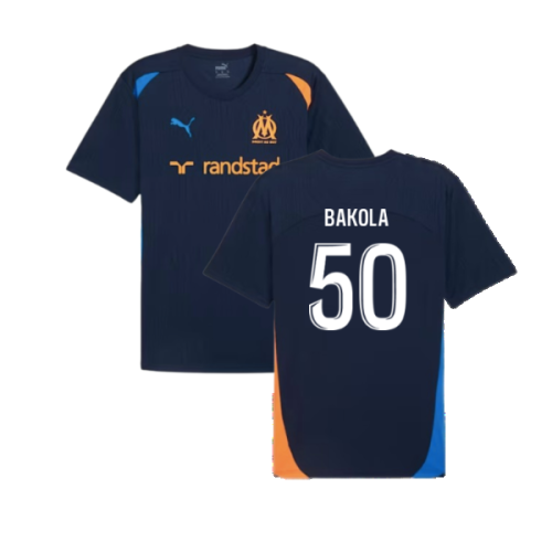 2024-2025 Marseille Training Shirt (Club Navy) (Bakola 50)