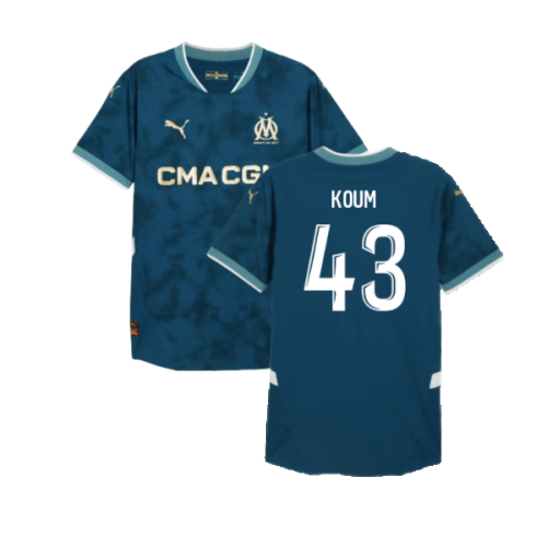 2024-2025 Marseille Away Authentic Shirt (Koum 43)
