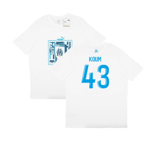 2024-2025 Marseille ftblCulture Tee (White) (Koum 43)