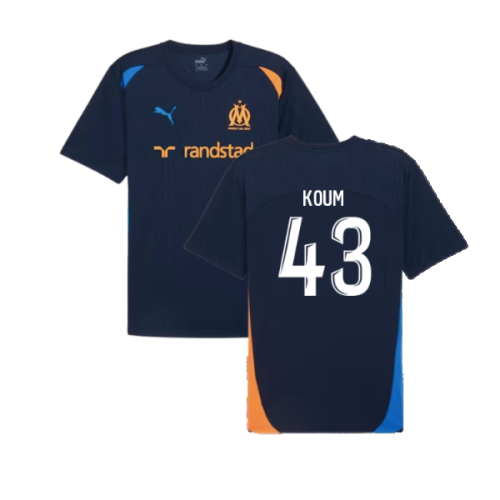 2024-2025 Marseille Training Shirt (Club Navy) (Koum 43)