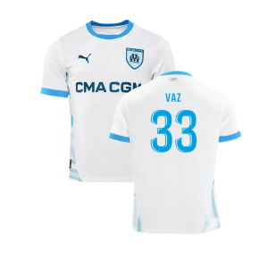 2024-2025 Marseille Home Shirt (Vaz 33)