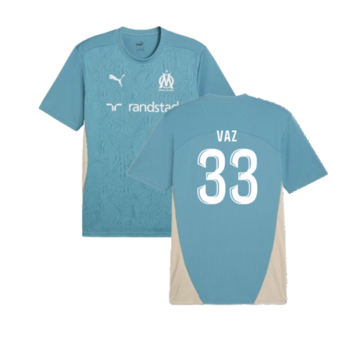 2024-2025 Marseille Training Shirt (Bold Blue) (Vaz 33)